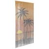 vidaXL Zasłona przeciw owadom Palm Tree Print 100x200 cm Bambus