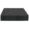 vidaXL Pad Patio z Granulatem Gumowym Czarny 9 x 9 x 2 cm Guma