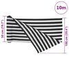 vidaXL Siatka cieniująca, antracytowo-biała, 1x10 m, HDPE, 150 g/m²