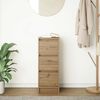 vidaXL Komoda Artisan Dąb 29,5x34x76 cm Drewno klejone