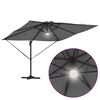 vidaXL Parasol Roma Antracyt 286 x 285 x 270 cm Aluminium i Poliester