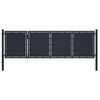 vidaXL Brama ogrodowa stalowa 350x100 cm antracyt