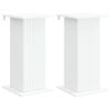 vidaXL Stojak na rośliny 2 pcs Biały 30,5 x 30 x 60,5 cm