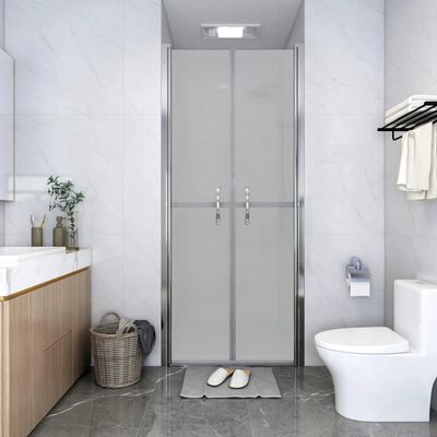 vidaXL Drzwi prysznicowe, szkło mrożone, ESG, 81x190 cm