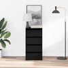 vidaXL Szafka z Szufladami z szufladą Czarny 40 x 41 x 76 cm