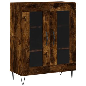 vidaXL Szafka, przydymiony dąb, 69,5x34x90 cm, materiał drewnopochodny