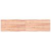 vidaXL Blat jasnobrązowy 200x50x(2-4) cm, drewno z naturalną krawędzią