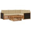vidaXL Zestaw sof na zewnątrz 5 pcs Naturalny i Beżowy 79 x 79 x 37 cm