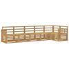 vidaXL Zestaw sof na zewnątrz 6 pcs Biały 306 x 128,5 x 73 cm