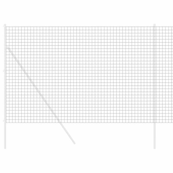 vidaXL Ogrodzenie Euro Szary 1,6 x 10 m Żelazo pokryte PVC