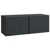 vidaXL Szafka RTV montowana na ścianie Czarny 78,5 x 31 x 30 cm