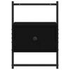 vidaXL Szafka nocna, wisząca, czarna, 35x30x51 cm