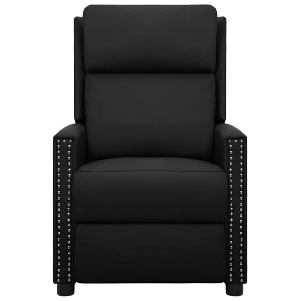 vidaXL Elektryczny fotel masujący, czarny, sztuczna skóra