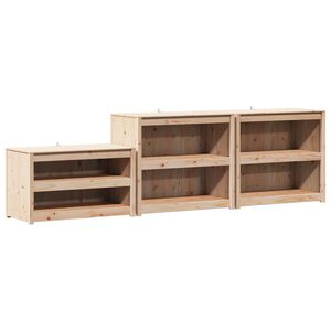 vidaXL Szafka kuchennego na zewnątrz MEPPEL 3 pcs Naturalny Douglas
