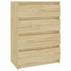vidaXL Komoda, 60x36x84 cm, lite drewno sosnowe