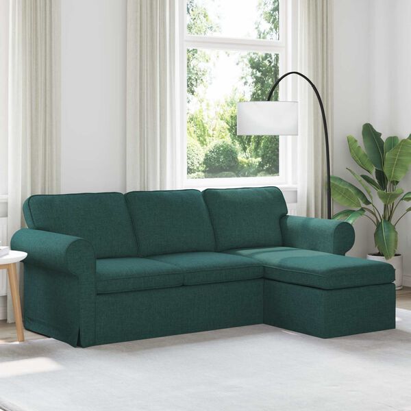 vidaXL Sofa Ciemna zieleń