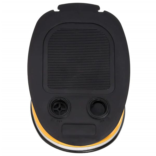 vidaXL Pompka nożna, 26x18 cm, PP i PE, szaro-ż&oacute;łta