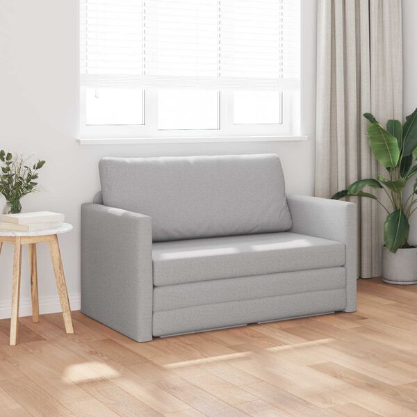 vidaXL Sofa Bed 110cm Szary chmur tkanina