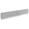 vidaXL Krawężnik do trawnika 10 pcs 103 x 20 cm Stal srebrny