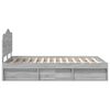 vidaXL Ramka ł&oacute;żka Szary Sonoma 120 x 200 cm Lite drewno sosnowe