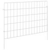 vidaXL Ogrodzenie z palikami 12 szt. 75 x 50 cm Stal ocynkowana