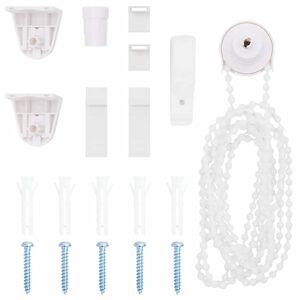 vidaXL 19-częściowy zestaw okuć do rolet 18 mm