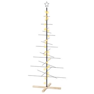 vidaXL Metalowa choinka ze stojakiem KUOPIO 180 cm Ciepła biel Stal