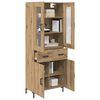 vidaXL Highboard 2 pcs Dąb rzemieślniczy Materiał drewnopochodny