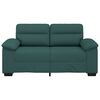 vidaXL Sofa 2-osobowa Ciemnozielona 160x81x84 cm Tkanina