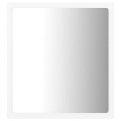 vidaXL Lustro łazienkowe LED, białe, 40x8,5x37 cm, akryl
