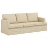 vidaXL Sofa 2 pcs Kremowy 144 x 80 x 85 cm tkanina