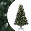 vidaXL Sztuczna choinka z bombkami 180 cm 300 LED Ciepła biel
