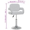 vidaXL Obrotowe krzesła stołowe, 2 szt., białe, sztuczna skóra