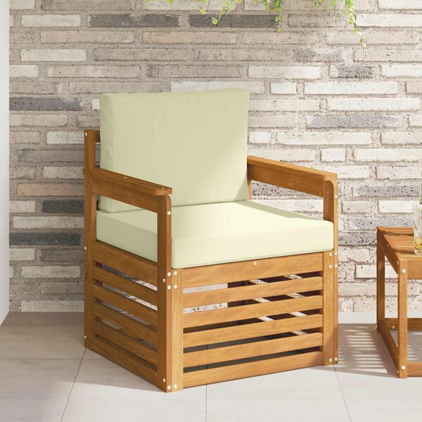 vidaXL Zestaw sof na zewnątrz Lite drewno akacjowe i poliester