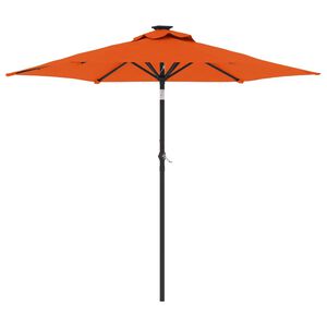 vidaXL Parasol ogrodowy na stalowym słupku, terakota, 225x225x212 cm