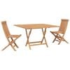 vidaXL Zestaw Bistro Ogrodowego 3 pcs Brązowy Drewno Teakowe