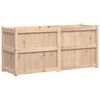 vidaXL Donica ogrodowa, 150x50x70 cm, lite drewno sosnowe