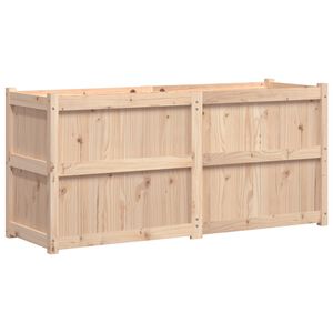 vidaXL Donica ogrodowa, 150x50x70 cm, lite drewno sosnowe