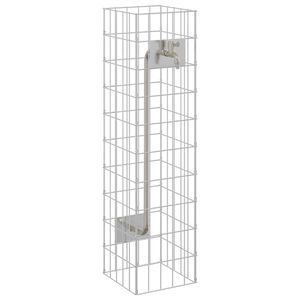vidaXL Krana Gabionowego 4 szt. srebrny 25 x 25 x 100 cm