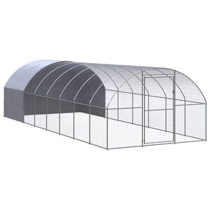 vidaXL Klatka zewnętrzna dla kurcząt, 3x8x2 m, stal galwanizowana