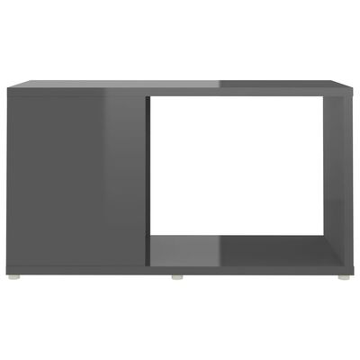vidaXL Szafka pod TV, szara na wysoki połysk, 60x24x32 cm