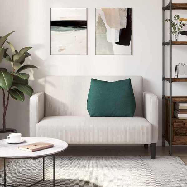 vidaXL Poduszka na plecy Ciemna zieleń 60 x 20 x 50 cm tkanina