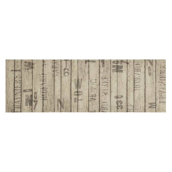 vidaXL Dywanik kuchenny, wzór w deski ogrodzenia, 60x180 cm, aksamit