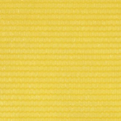 vidaXL Parawan balkonowy, żółty, 75x600 cm, HDPE