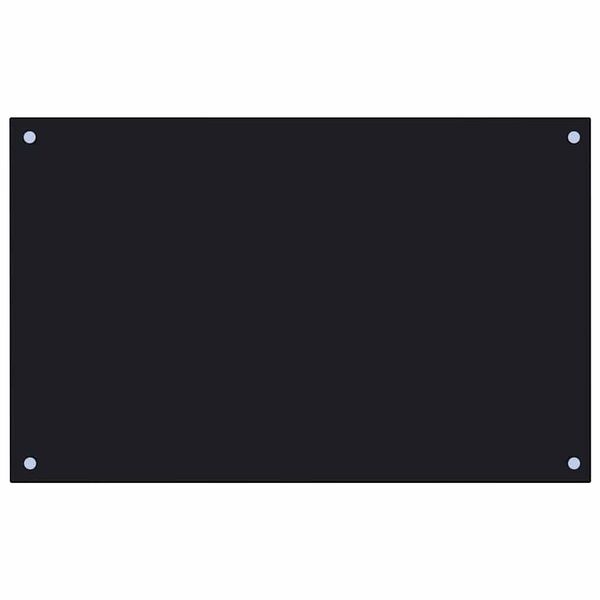 vidaXL Panele ochronne do kuchni, czarne, 2 szt., 80x50 cm, szkło