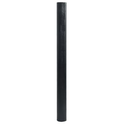 vidaXL Dywan prostokątny, czarny, 100x300 cm, bambusowy