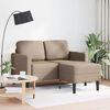 vidaXL Sofa 2-osobowa z szezlongiem w kształcie litery L Cappuccino