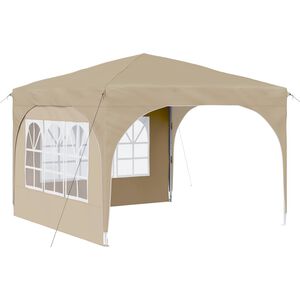vidaXL Namiot imprezowy rozkładany 290 x 290 x 245 cm kremowy