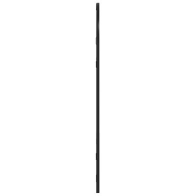 vidaXL Lustro ścienne, czarne, 30x60 cm, zakończone łukiem, żelazo