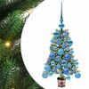 vidaXL Choinka z 150 diodami LED z podstawą Zielony 65 cm PE